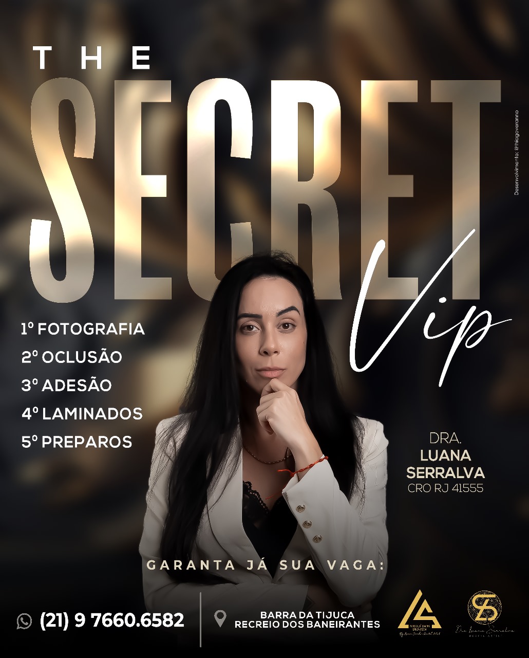 Curso de Lentes de Contato dentais - The Secret - Especialista em Lentes de Contato Dentais - Dra Luana Serralva.